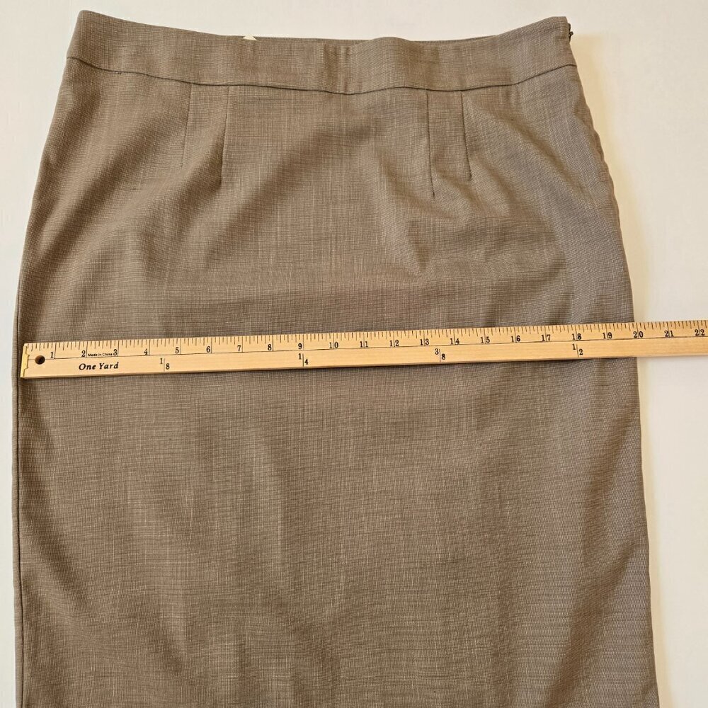 New York & Company Stretch Light Brown Straight Skirt Size 14 - Picture 6 of 11